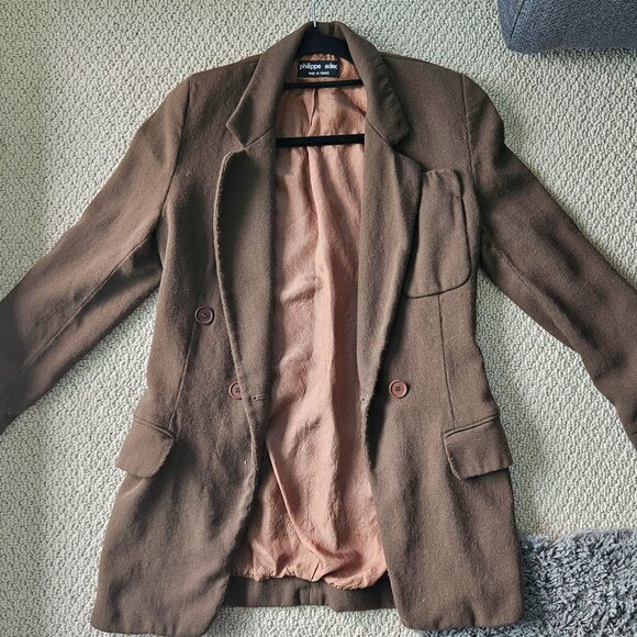 Vintage Philippe Adec Paris Double-Breasted Blazer - Made in France - Picture 5 of 5